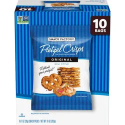 Snack Factory Pretzel Crisps Original Snacks - 10oz/10ct