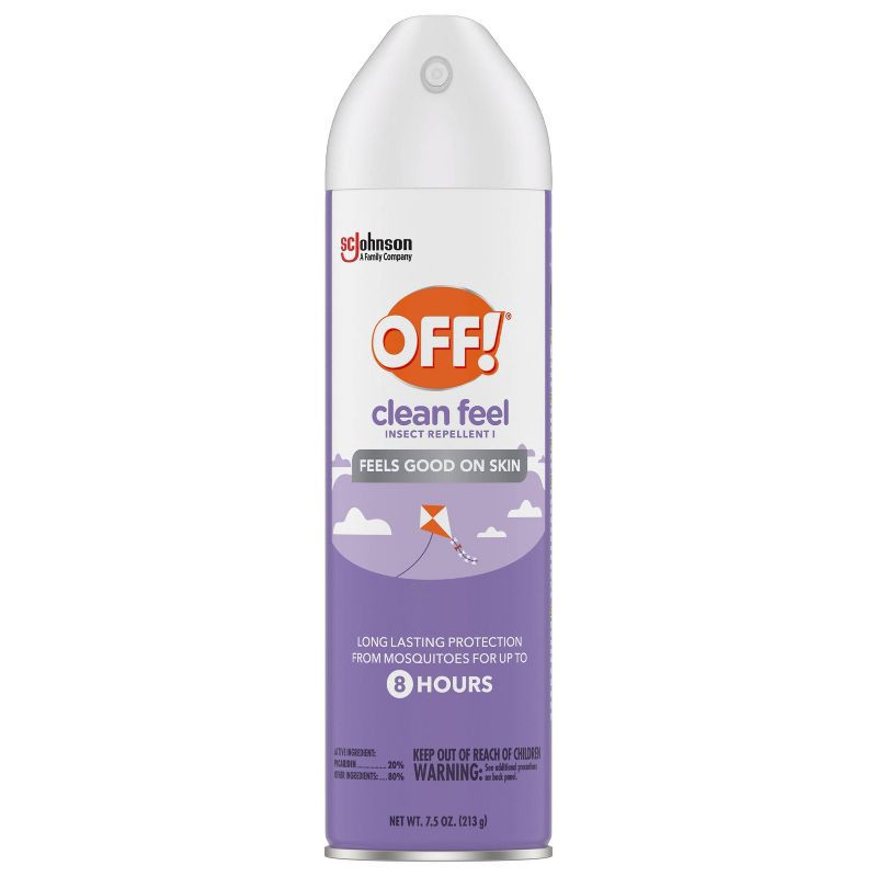 slide 3 of 13, OFF! Clean Feel Mosquito Repellent Bug Spray -7.5oz, 7.5 oz