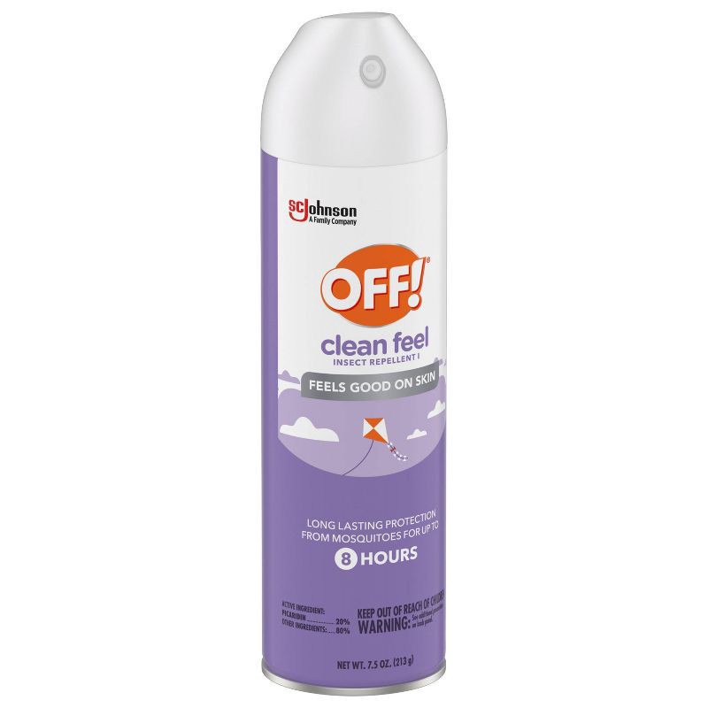 slide 13 of 13, OFF! Clean Feel Mosquito Repellent Bug Spray -7.5oz, 7.5 oz