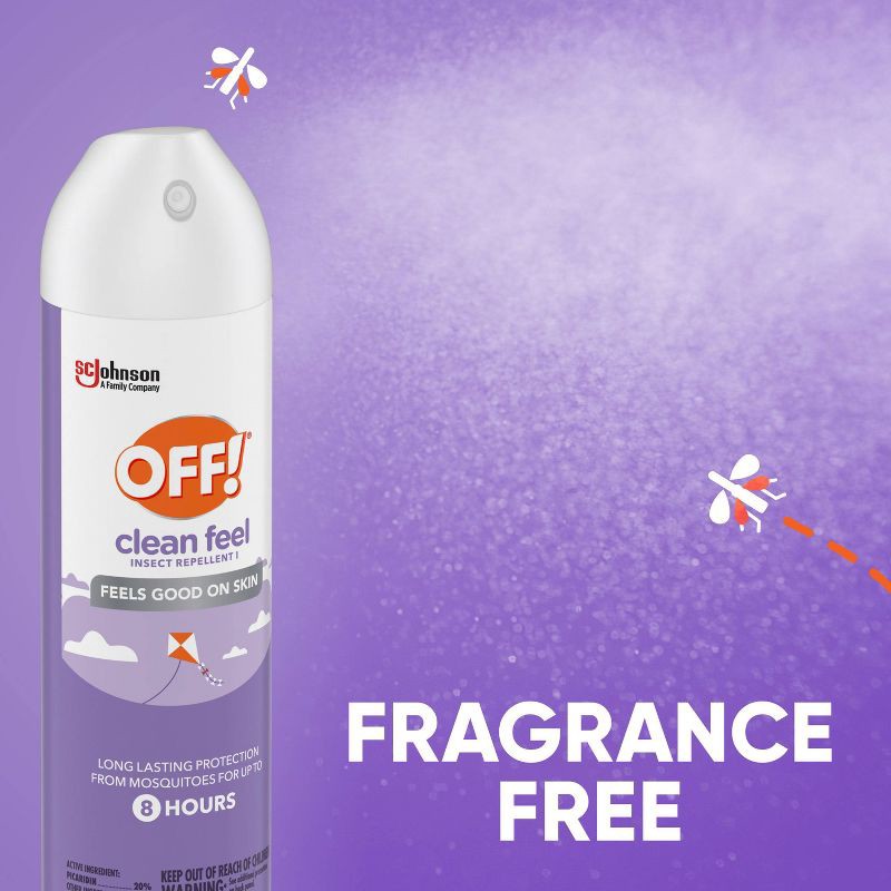 slide 4 of 13, OFF! Clean Feel Mosquito Repellent Bug Spray -7.5oz, 7.5 oz