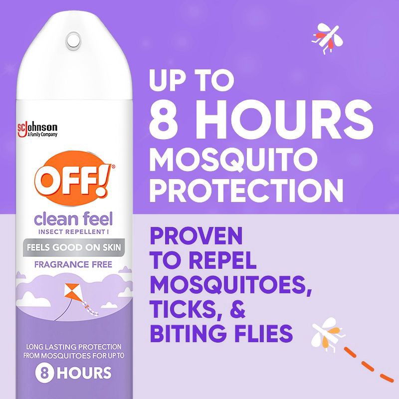 slide 5 of 13, OFF! Clean Feel Mosquito Repellent Bug Spray -7.5oz, 7.5 oz