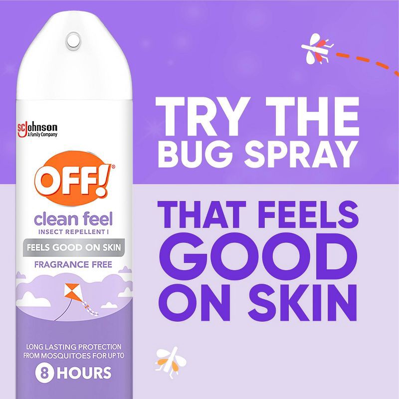 slide 6 of 14, OFF! Clean Feel Mosquito Repellent Picaridin DEET-free Bug Spray - 7.5oz, 7.5 oz