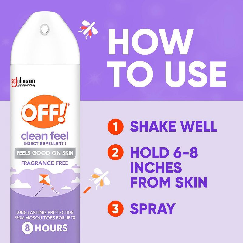 slide 10 of 13, OFF! Clean Feel Mosquito Repellent Bug Spray -7.5oz, 7.5 oz