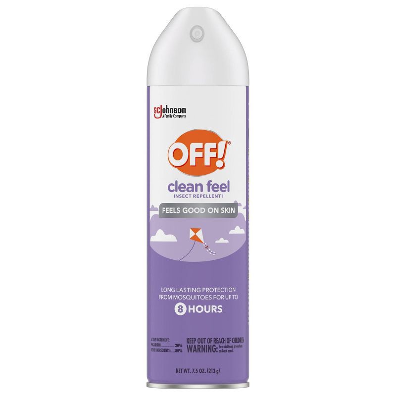 slide 11 of 14, OFF! Clean Feel Mosquito Repellent Picaridin DEET-free Bug Spray - 7.5oz, 7.5 oz