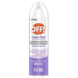 OFF! Clean Feel Bug Spray & Mosquito Repellent Picaridin DEET-free - 7.5oz