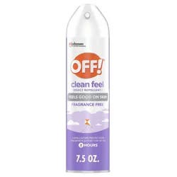 OFF! Clean Feel Mosquito Repellent Picaridin DEET-free Bug Spray - 7.5oz