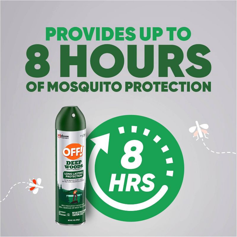 slide 5 of 13, OFF! Deep Woods Mosquito Repellent Bug Spray - 9oz, 9 oz