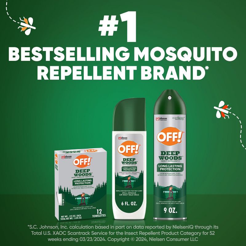 slide 9 of 13, OFF! Deep Woods Mosquito Repellent Bug Spray - 9oz, 9 oz