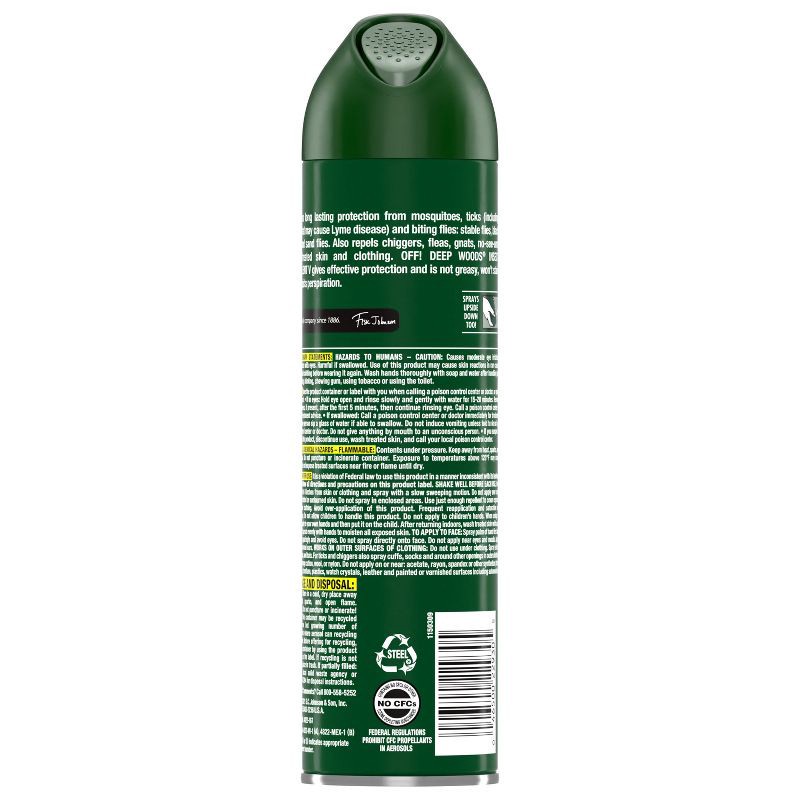 slide 11 of 13, OFF! Deep Woods Mosquito Repellent Bug Spray - 9oz, 9 oz
