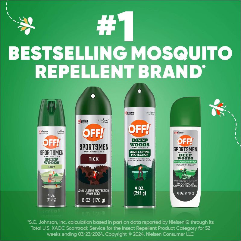 slide 11 of 13, OFF! Deep Woods Mosquito Repellent Bug Spray - 9oz, 9 oz