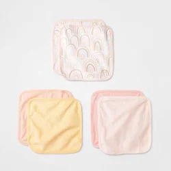 Baby 6pk Garden Washcloth - Cloud Island™ Pink