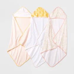 Baby Girls' 3pk Rainbow Hooded Towel - Cloud Island™ Pink