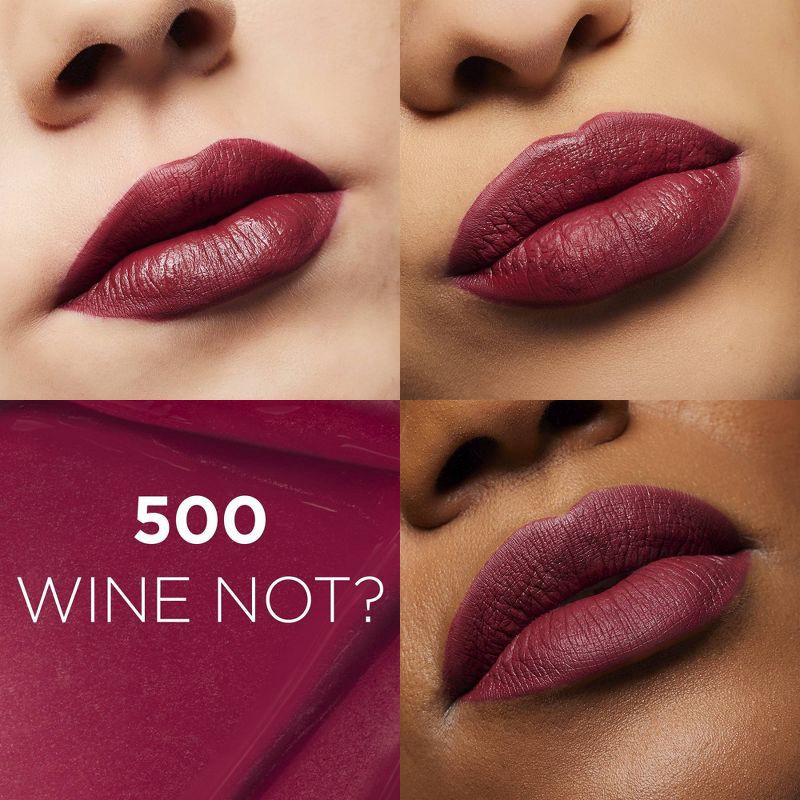 slide 3 of 8, L'Oreal Paris Infallible Matte Resistance Liquid Matte Lipstick - 500 Wine Not? - 0.16 fl oz, 0.16 fl oz