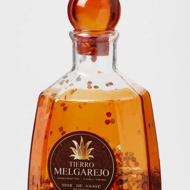 slide 3 of 3, Glass Tequila Bottle Christmas Tree Ornament Orange - Wondershop™, 1 ct
