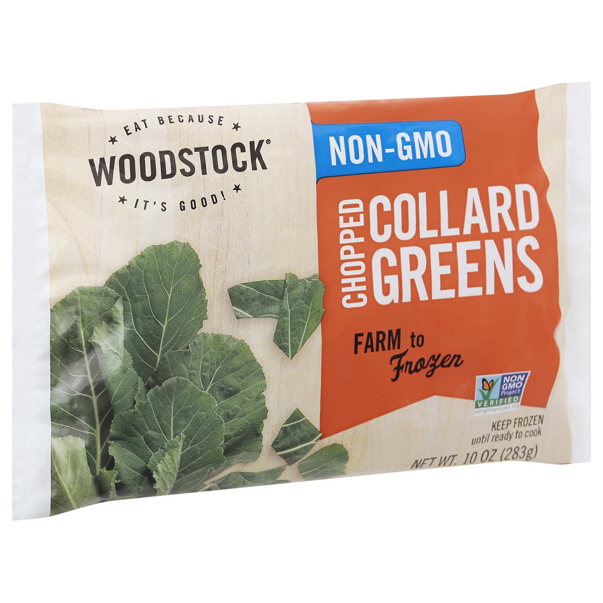 slide 6 of 9, Woodstock Chopped Collard Greens 10 oz, 10 oz