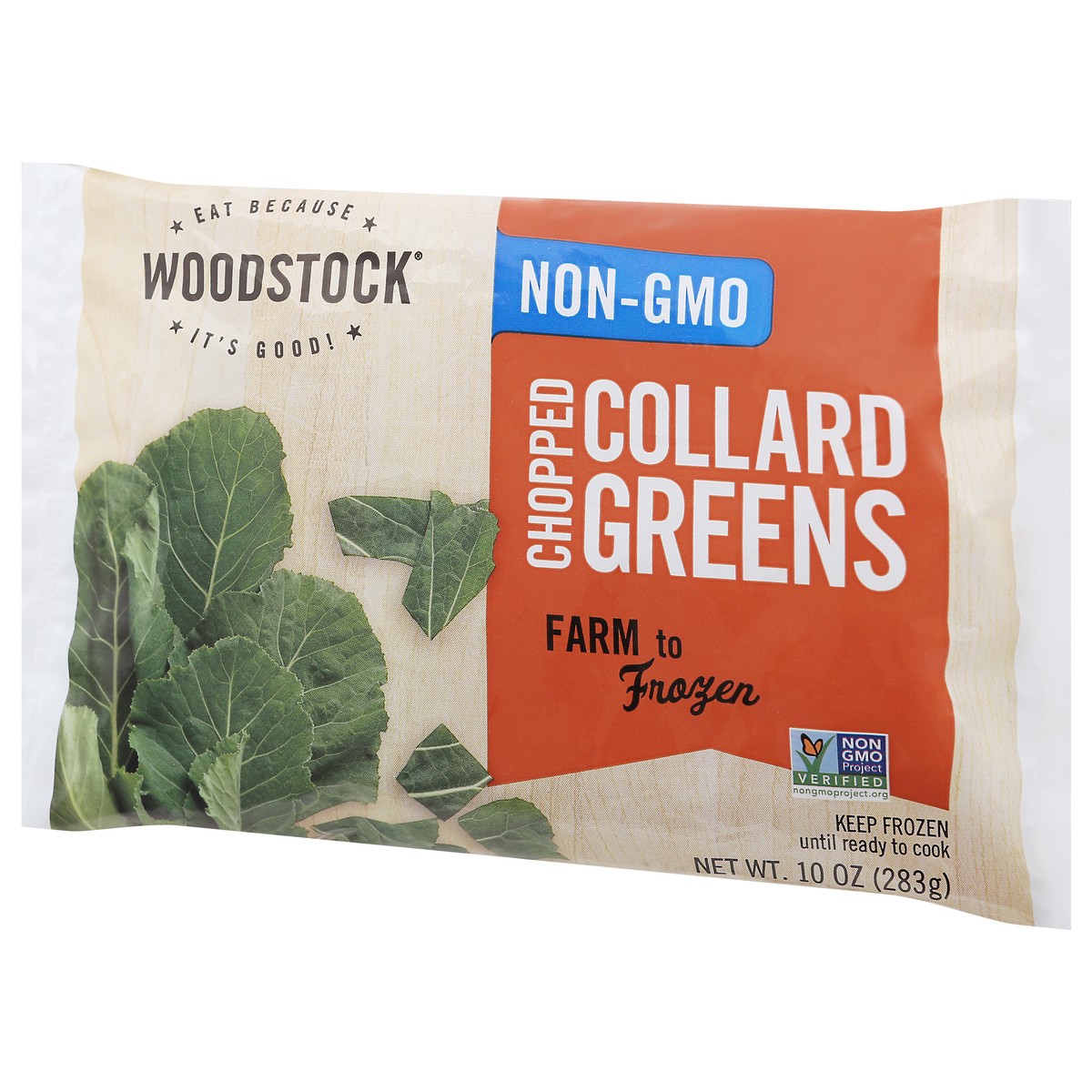 slide 7 of 9, Woodstock Chopped Collard Greens 10 oz, 10 oz