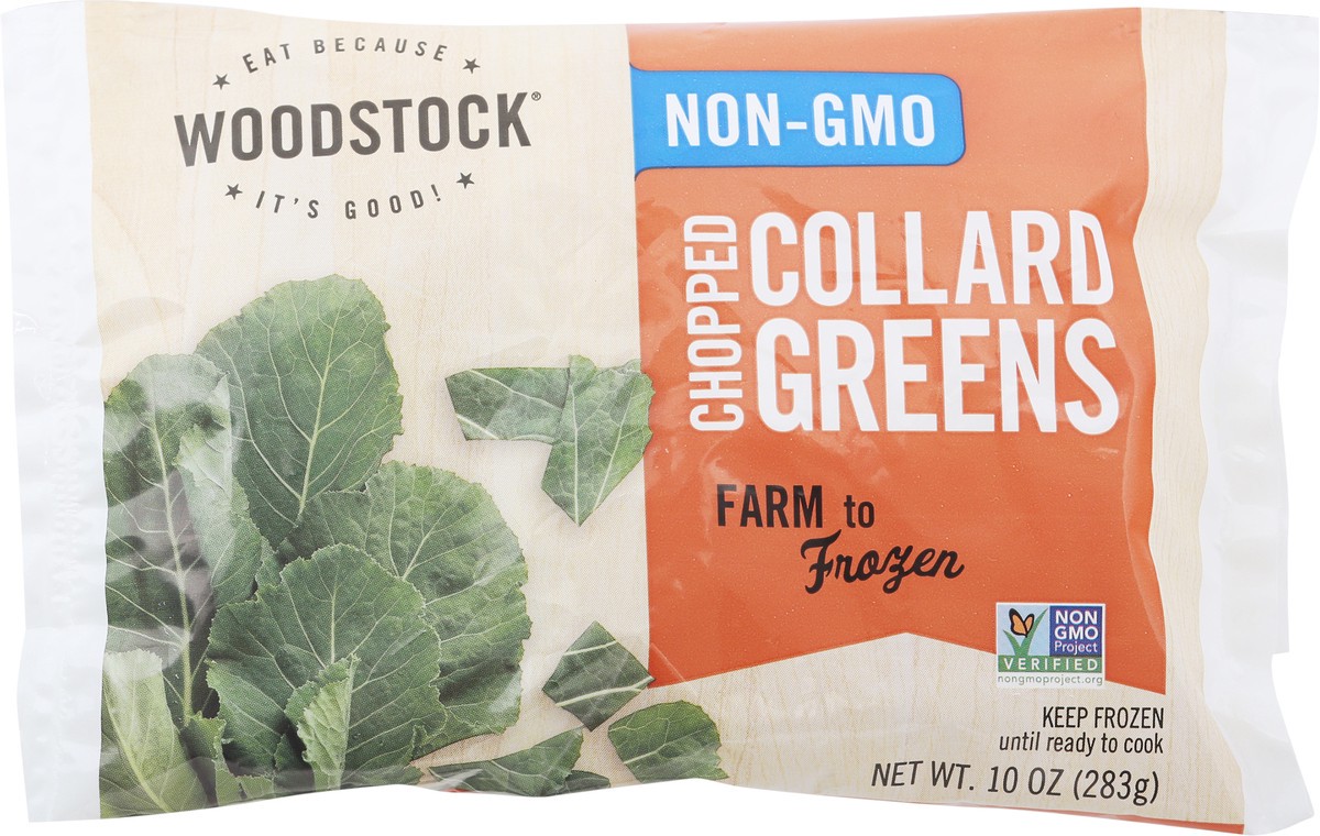 slide 8 of 9, Woodstock Chopped Collard Greens 10 oz, 10 oz