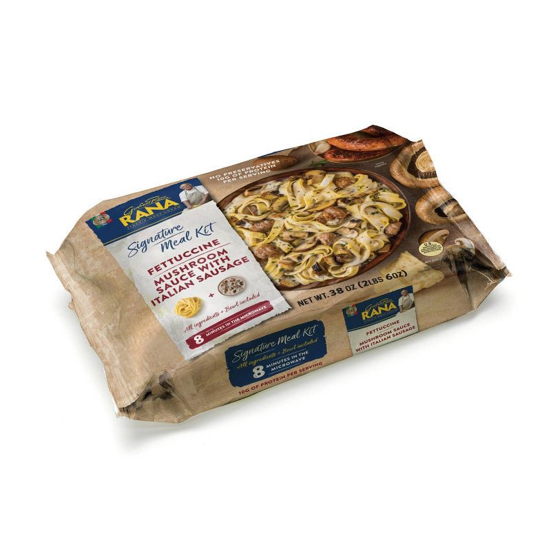 slide 2 of 5, Rana Fettuccine Sausage & Mushrooms Meal Kit - 38oz, 38 oz