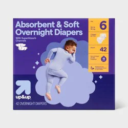 Disposable Overnight Diapers - Size 6 - 42ct - up&up™