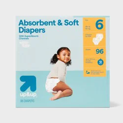 Disposable Diapers - Size 6 - 96ct - up&up™