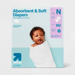 Disposable Diapers - Newborn Size - 162ct - up&up™