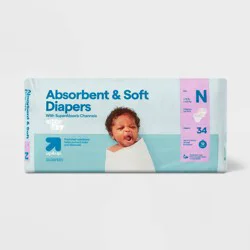 Disposable Diapers - Newborn Size - 34ct - up&up™
