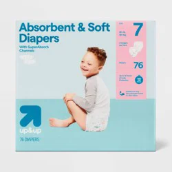 Disposable Diapers - Size 7 - 76ct - up&up™