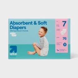 Disposable Diapers - Size 7 - 76ct - up&up™
