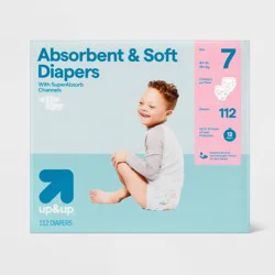 Disposable Diapers - Size 7 - 112ct - up&up™