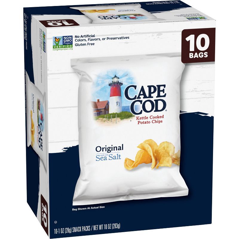 slide 3 of 6, Cape Cod Potato Chips Original Kettle Chips Snacks - 10oz10ct, 10 ct