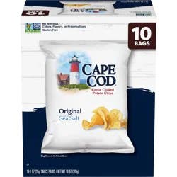 Cape Cod Potato Chips Original Kettle Chips Snacks - 10oz10ct
