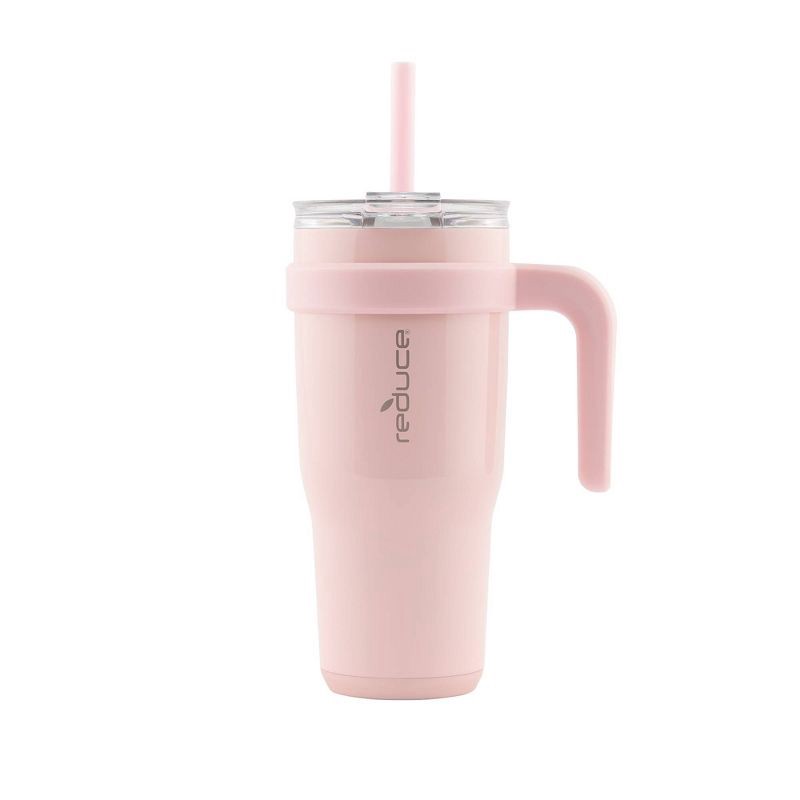 slide 1 of 9, Reduce 24oz Cold1 Vacuum Insulated Stainless Steel Straw Tumbler Mug Cotton Candy, 24 oz