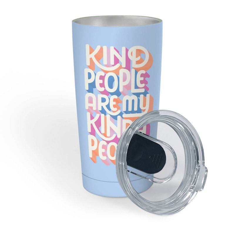 Ocs Designs 17oz Stainless Steel My Kind Of People Coffee Tumbler Blue :  Target