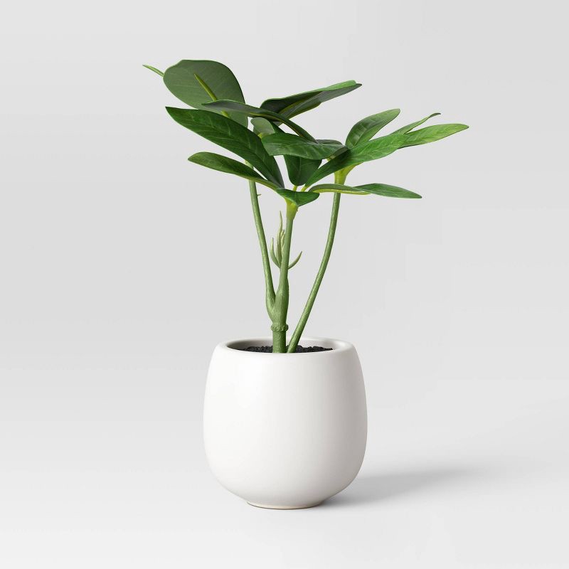 slide 1 of 4, 6" Mini Tabletop Schefflera Artificial Plant - Threshold™, 1 ct