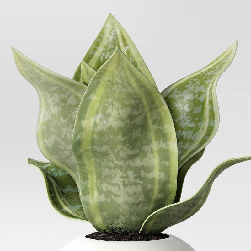 slide 3 of 4, 4.5" Mini Tabletop Snake Artificial Plant - Threshold™: Ceramic Pot, Indoor/Outdoor Decor, 1 ct