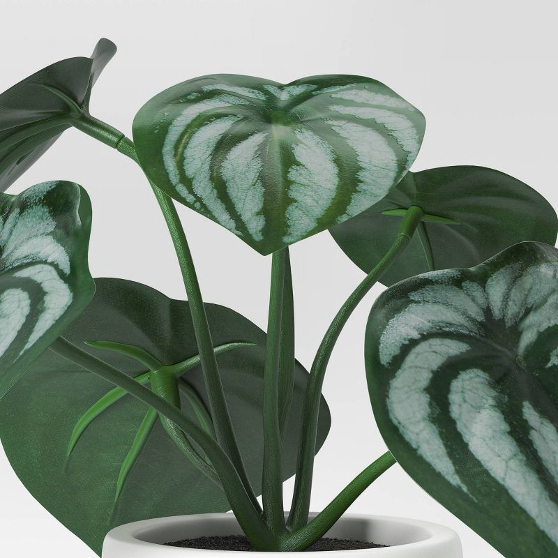 slide 3 of 4, 5.5" Mini Tabletop Peperomia Artificial Plant - Threshold™, 1 ct