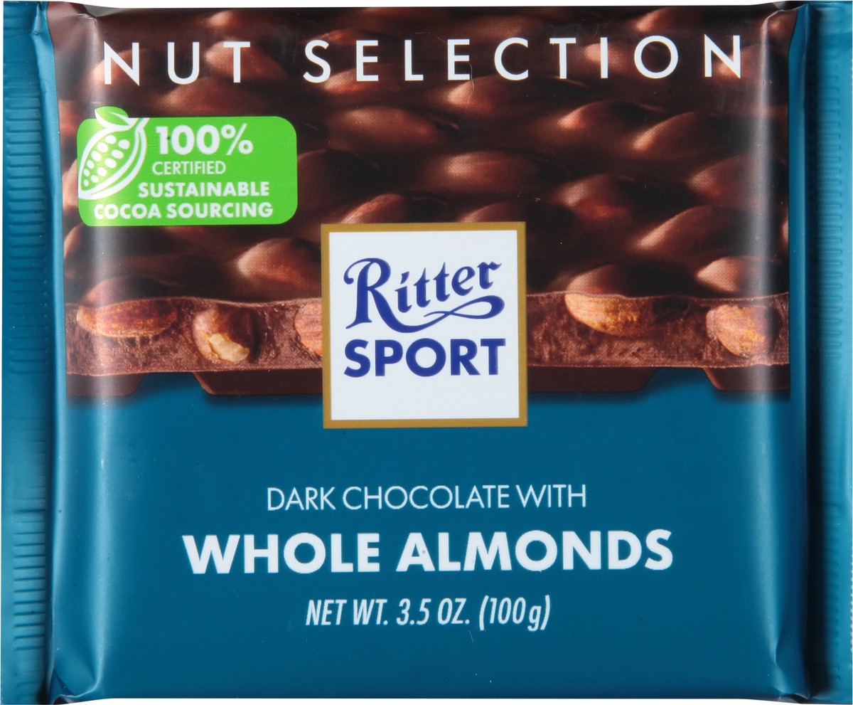 slide 6 of 9, Ritter Sport Nut Selection Dark Chocolate with Whole Almonds 3.5 oz, 3.5 oz