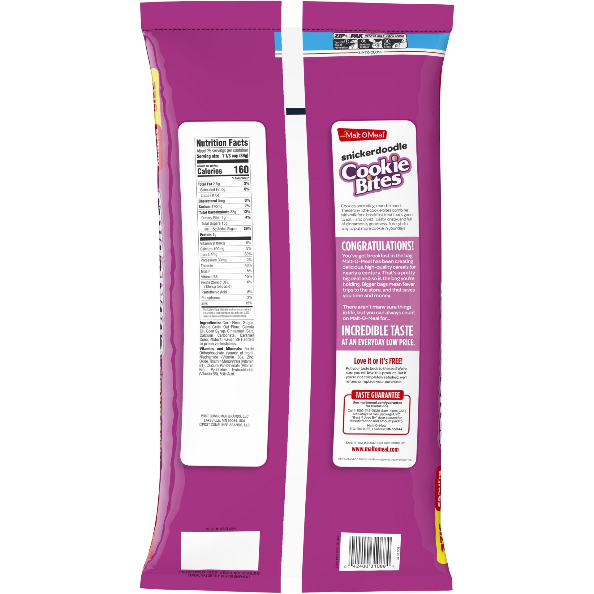 MaltOMeal Snickerdoodle Cookie Bites Cereal 34 oz Shipt