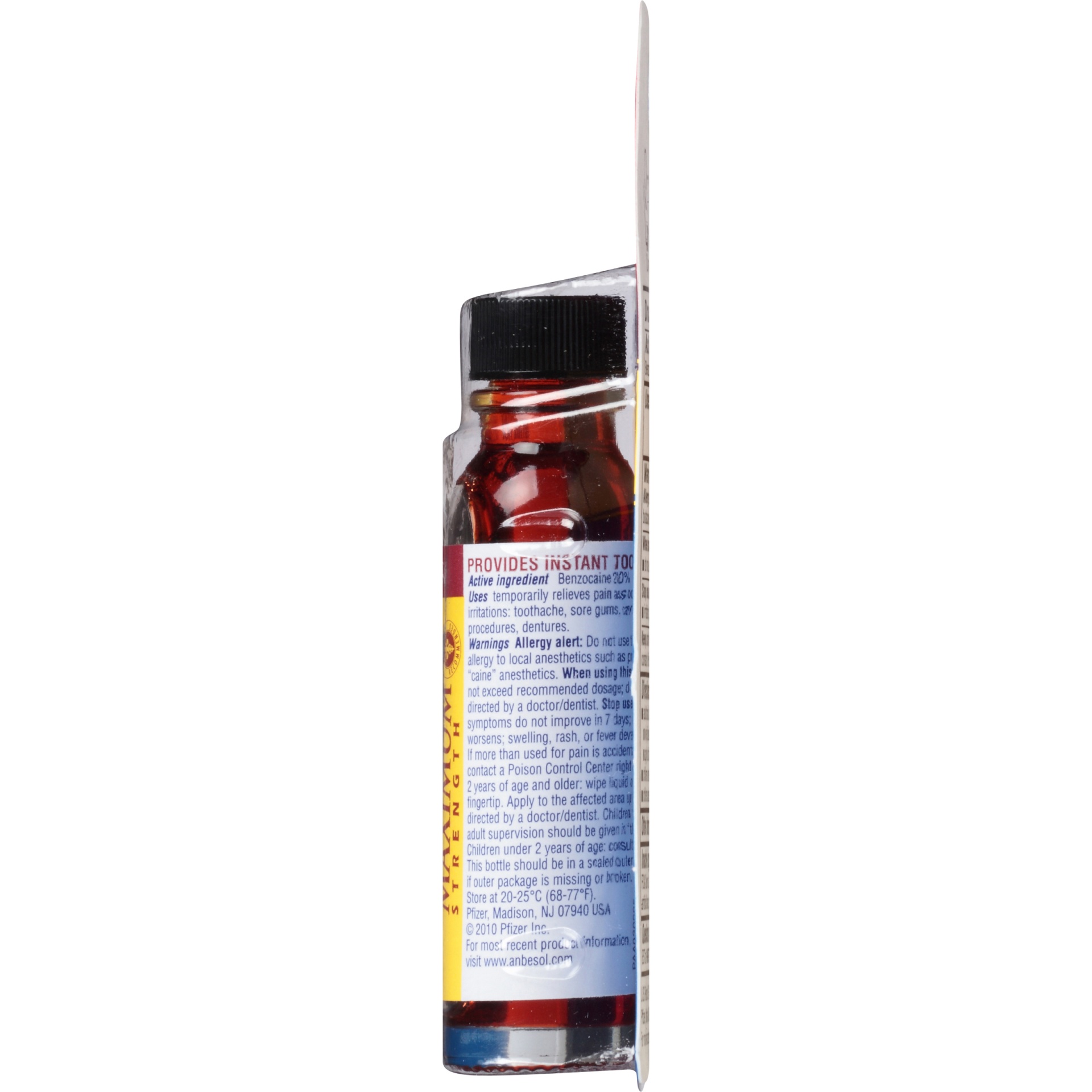 slide 3 of 4, Anbesol Maximum Strength Oral Anesthetic Liquid, 0.41 fl oz