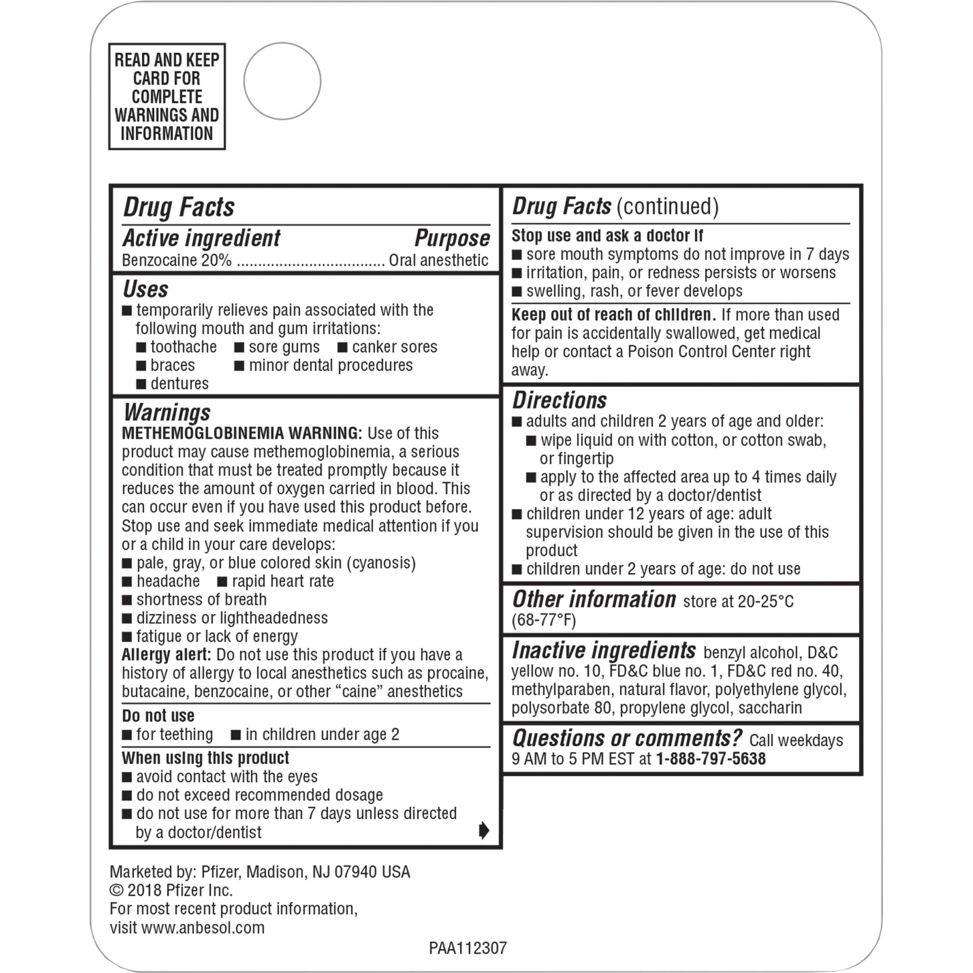 slide 4 of 4, Anbesol Maximum Strength Oral Anesthetic Liquid, 0.41 fl oz