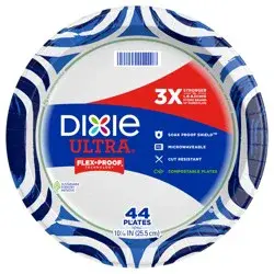 Dixie Ultra Compostable 10 Inch Plates, 44 Count