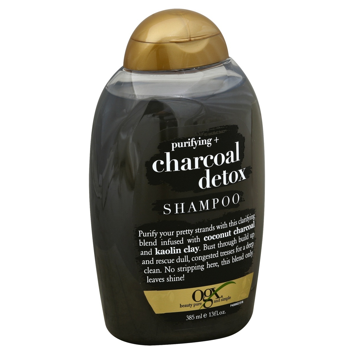 slide 1 of 2, OGX Purifying Charcoal Detox Shampoo, 13 fl oz