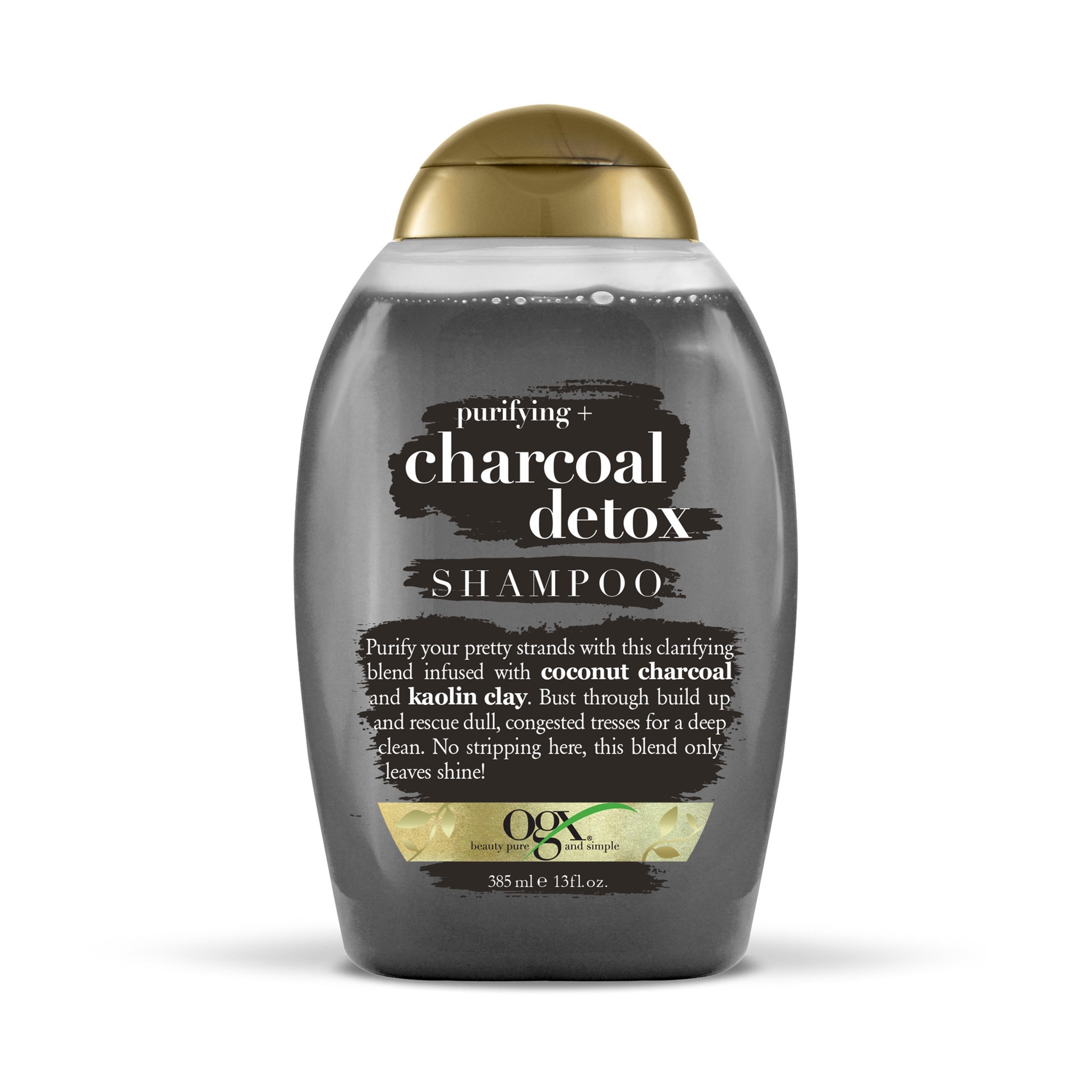 slide 1 of 5, OGX Purifying Charcoal Detox Shampoo, 13 fl oz