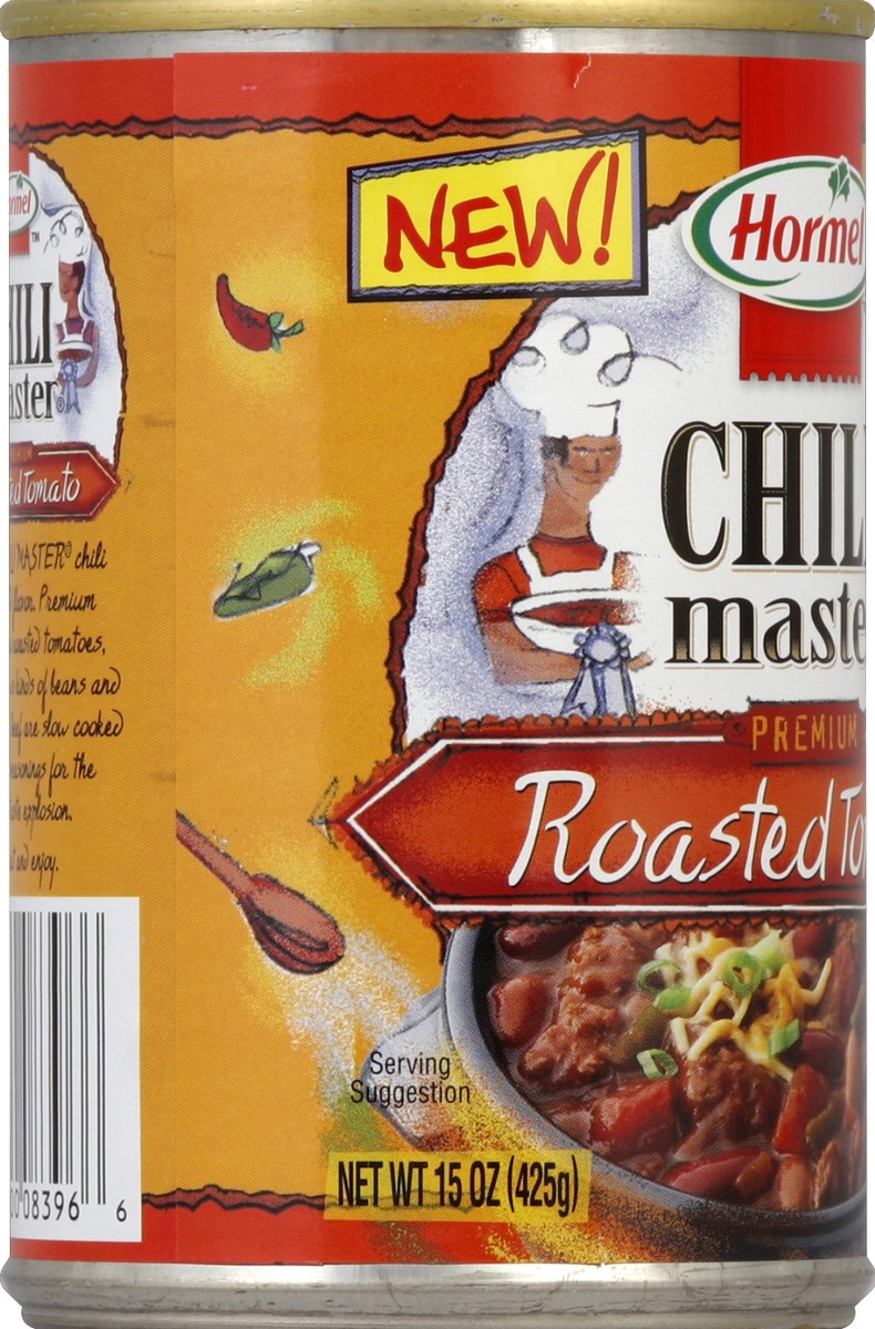 slide 3 of 6, Hormel Chili Master Roasted Tomato, 15 oz