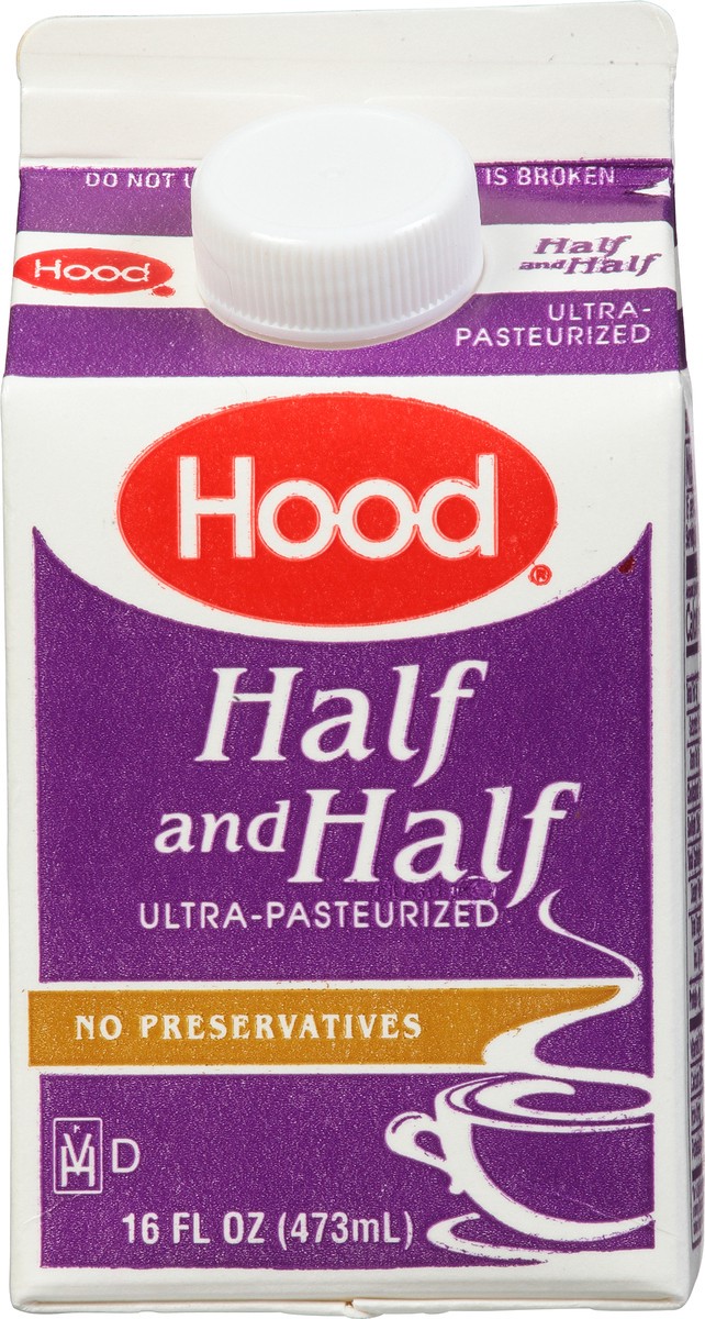 slide 5 of 10, Hood Half & Half, 16 oz, 1 pint