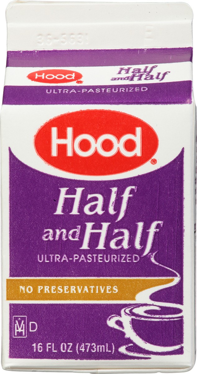 slide 6 of 10, Hood Half & Half, 16 oz, 1 pint