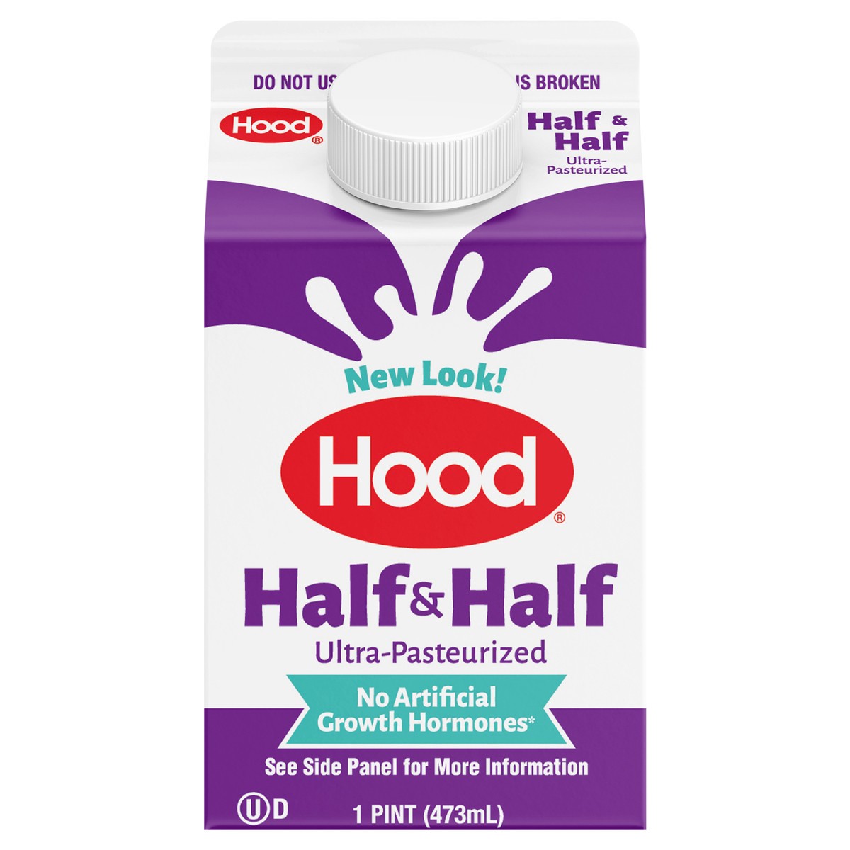 slide 1 of 10, Hood Half & Half, 16 oz, 1 pint