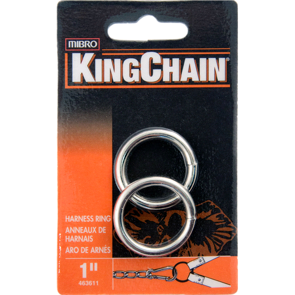 slide 1 of 1, KingChain 1 Harness Ring, Nickel-Plated - 2/Card, 1 ct