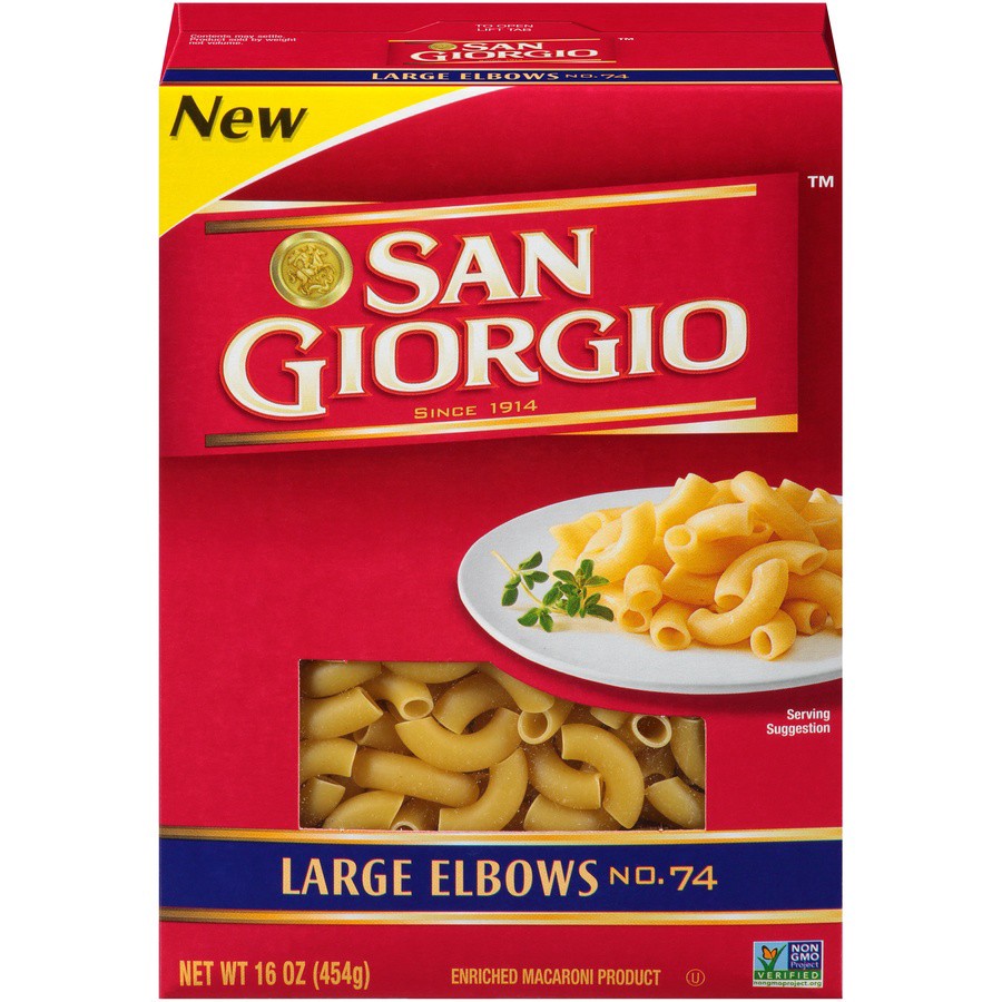 slide 1 of 9, San Giorgio No. 74 Elbows 16 oz, 16 oz