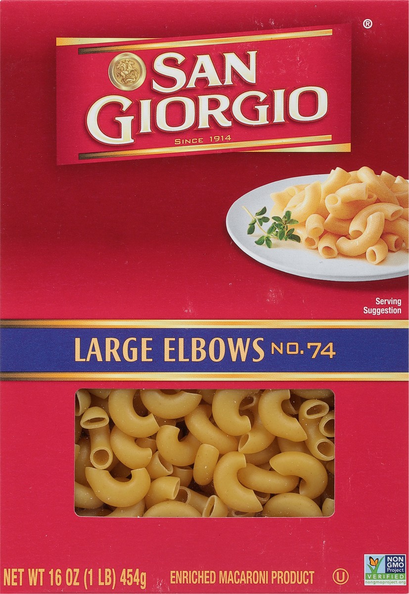 slide 5 of 9, San Giorgio No. 74 Elbows 16 oz, 16 oz